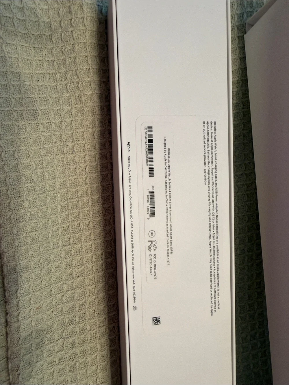 Apple watch packaging